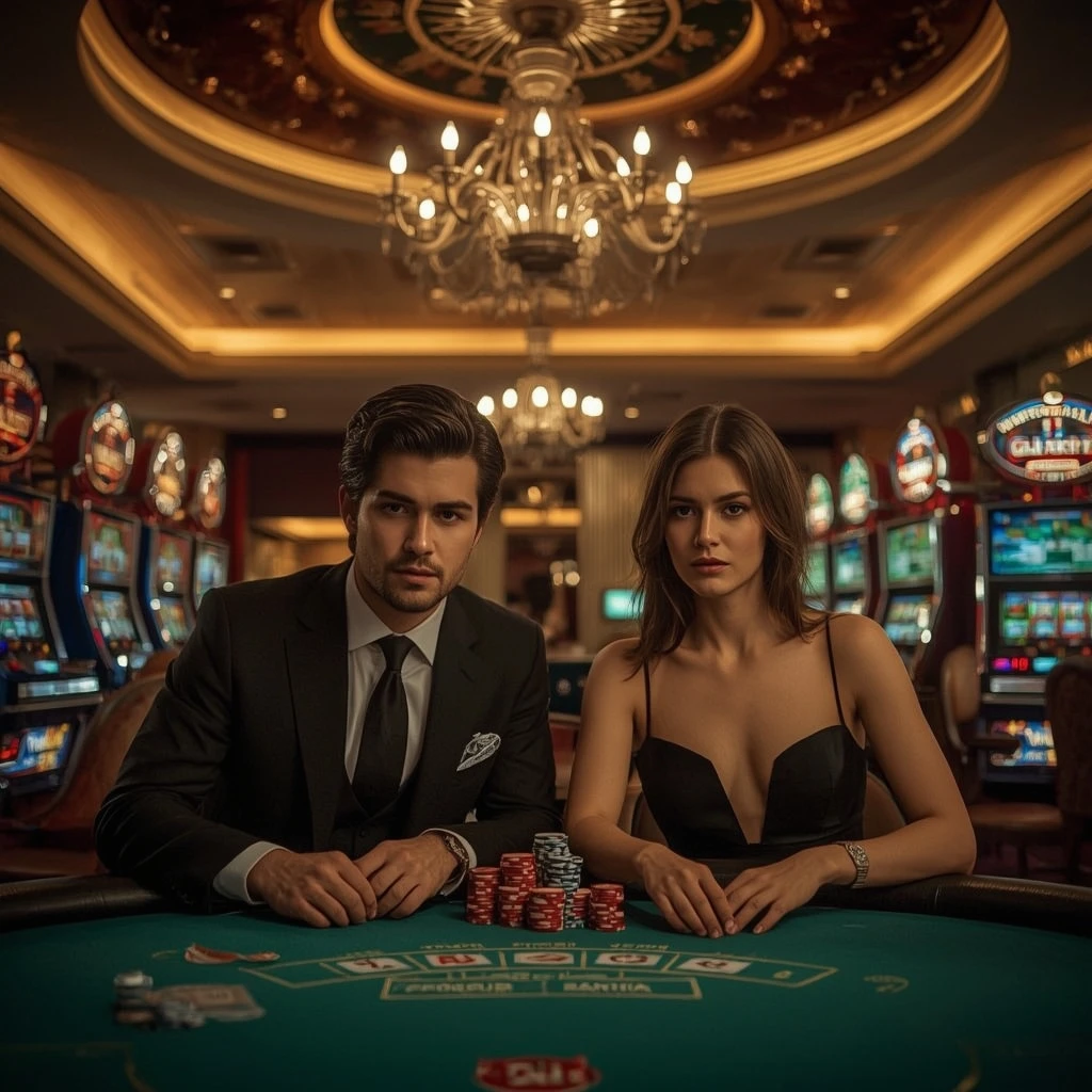 Deux joueurs de poker au Casino 770